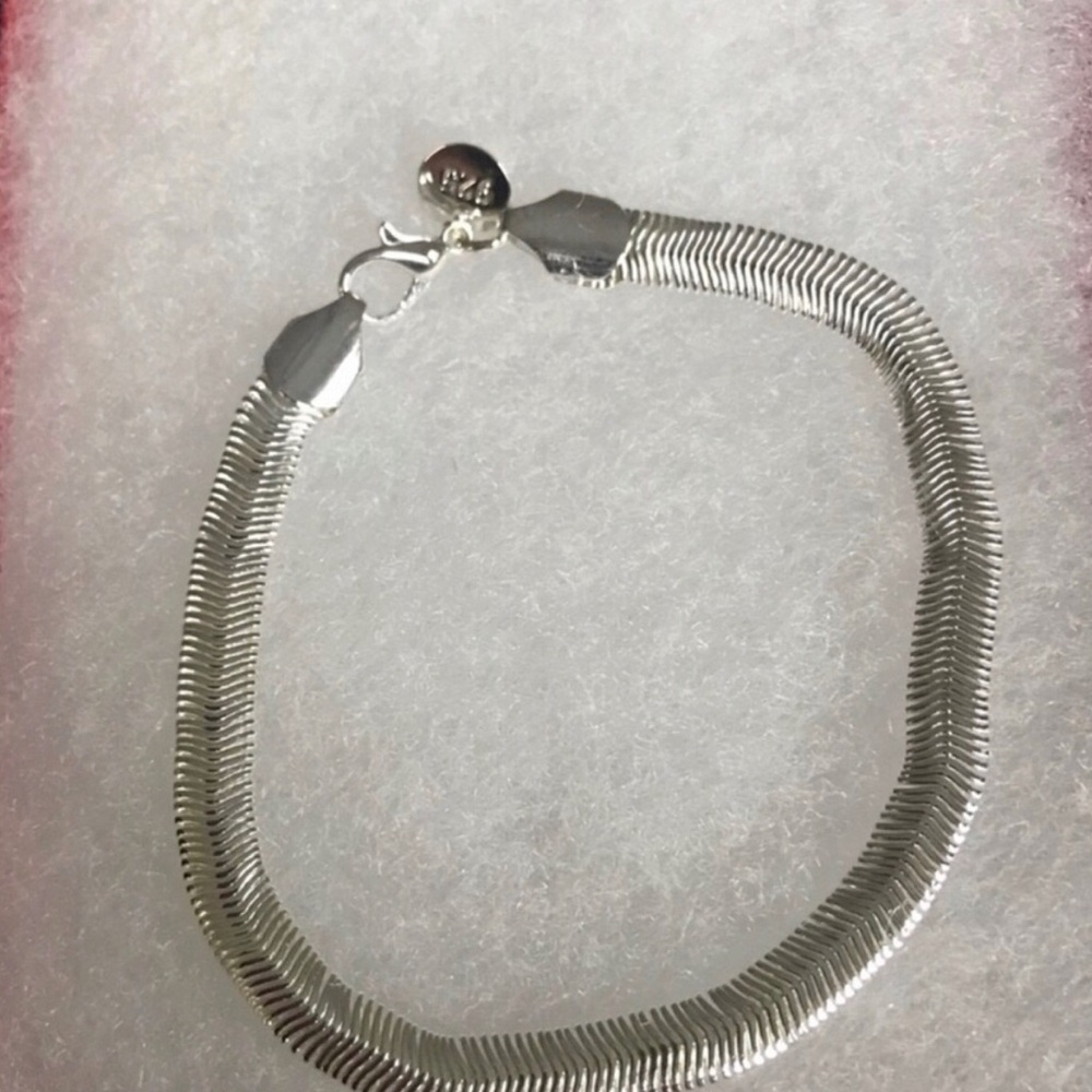 Sterling Silver Herringbone Bracelet